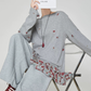 Patchwork Double-Layer Long-Sleeve T-Shirt FER0390