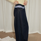Patchwork High Waist Wide Pants RLZ0008