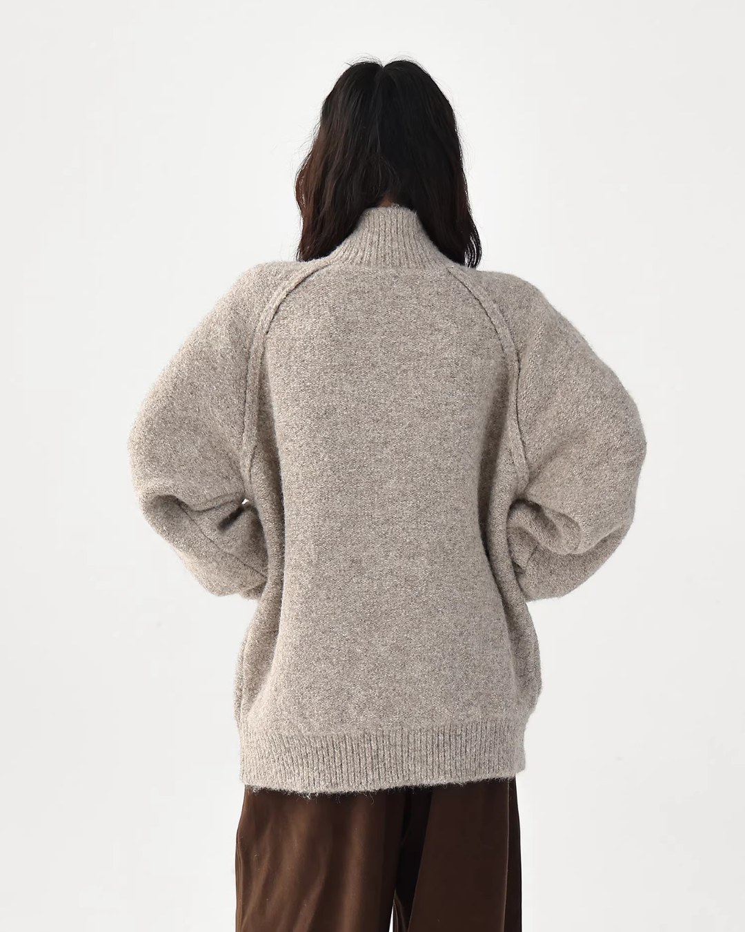 Stand Collar Knit Jacket ACS0352