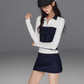 Polo Collar Base Tops / Bow Tube Top / Mini Skirt TRK0004