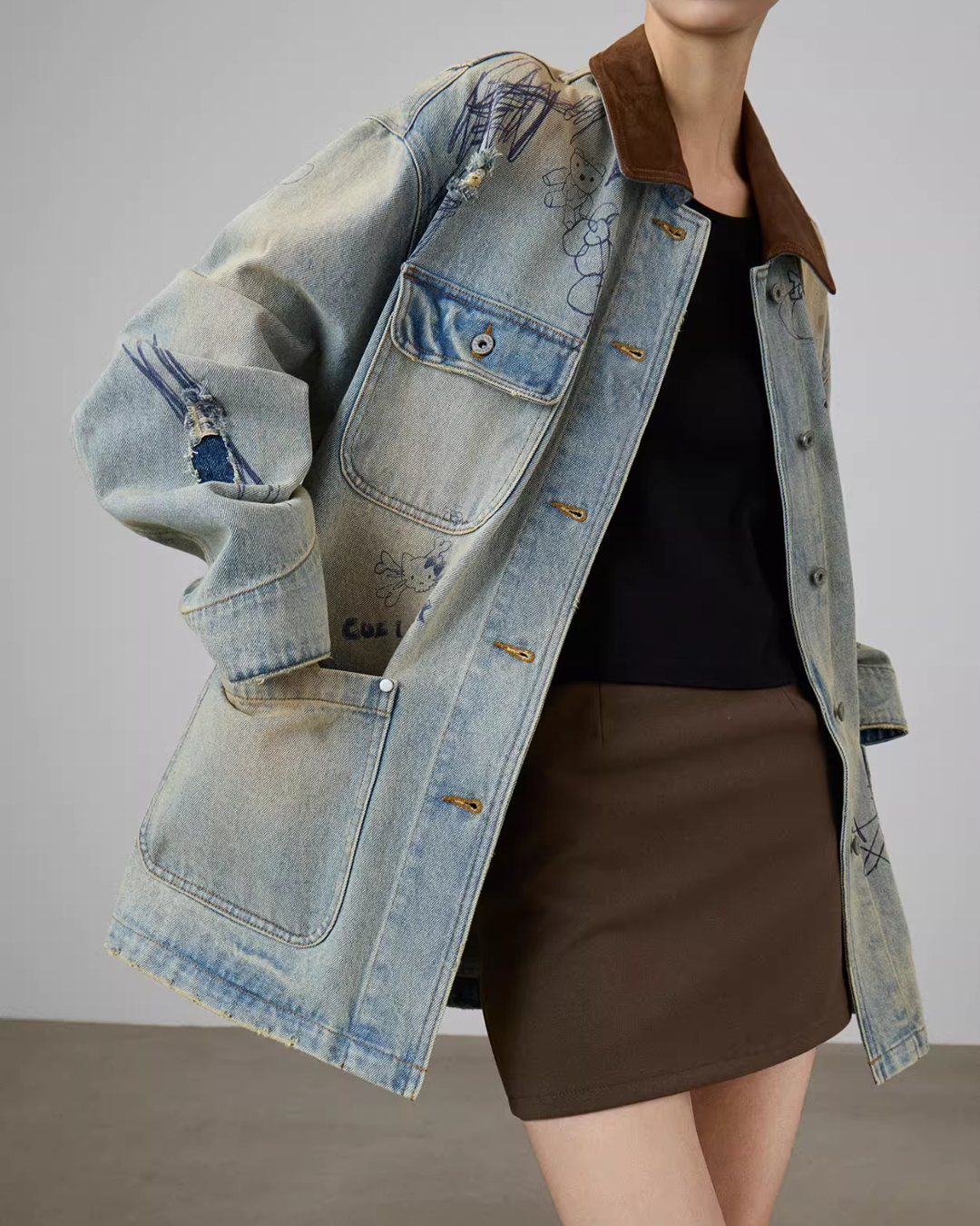 Work Pocket Denim Jacket SUY0004