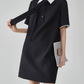 Necktie Cleric Mini Dress FER0203