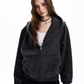 Thin Striped Zip-Up Hoodie MAD0005