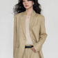 Stripe Design Blazer Jacket / Casual Wide Pants VAS0189