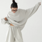 Loose Silhouette Long Sleeve Top / Wide Half Pants ACS0249
