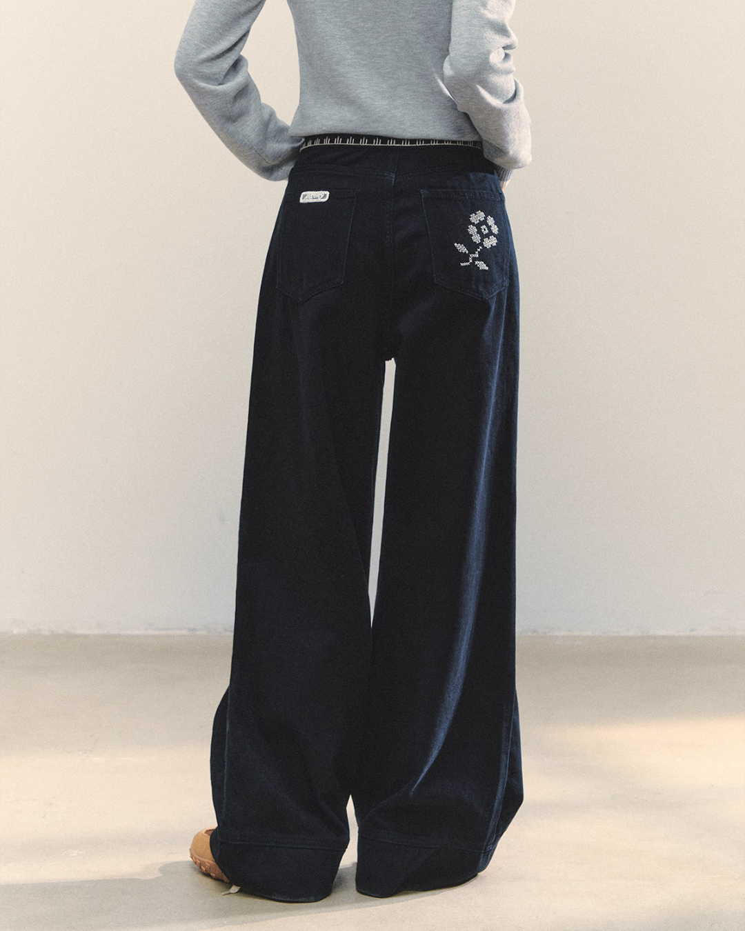 Fruit Print Long Sleeve Top / Wide Pants ASG0071