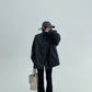 Stand Collar Leather Jacket YLS0747