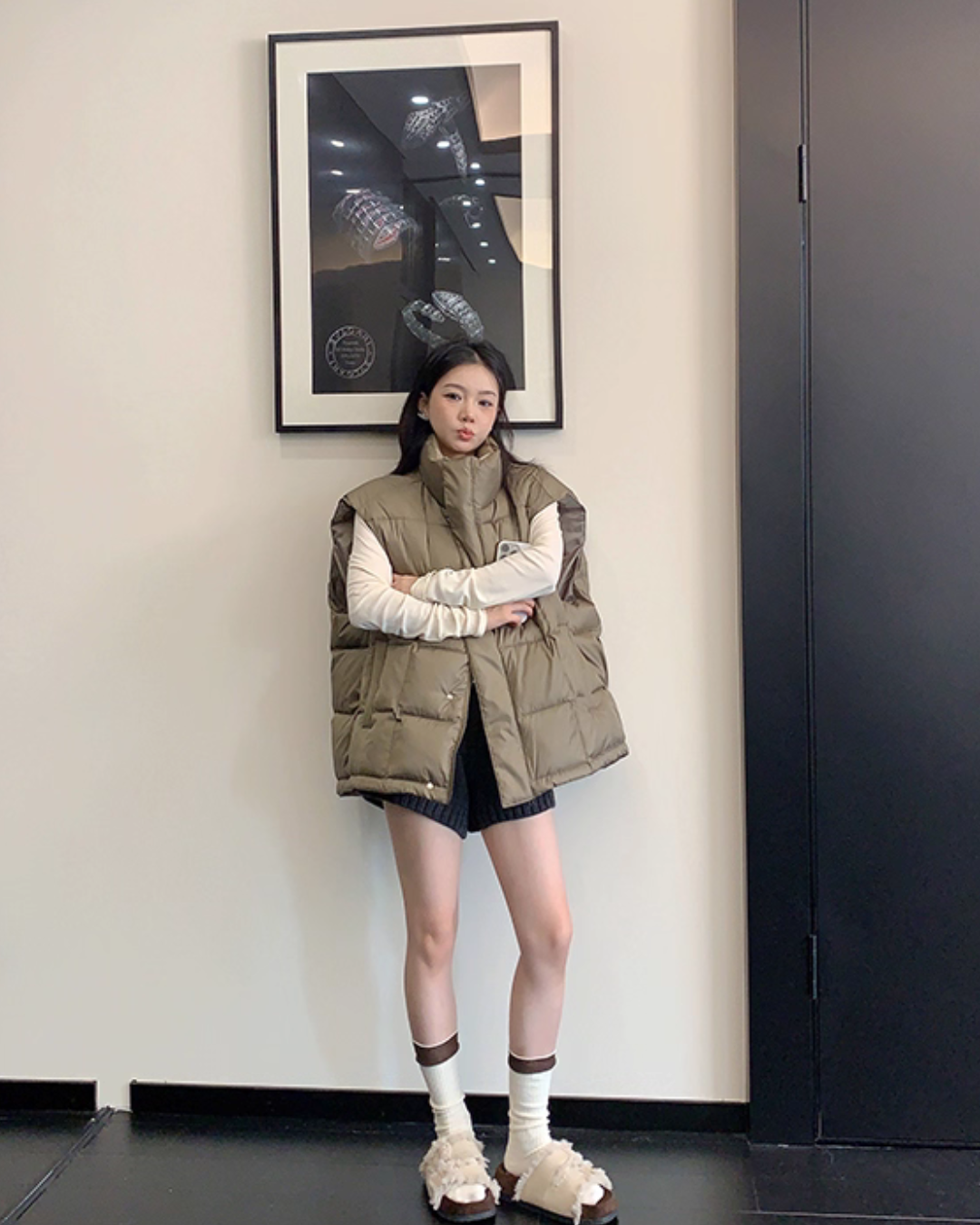 Stand Collar Down Vest YLS1006