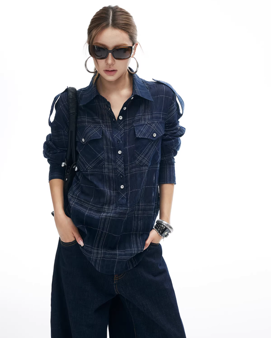 Paid Loose Long-Sleeve Shirt IMX0001