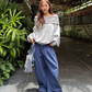 Off-Shoulder Sweatshirt Hoodie CYE0105