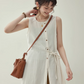 Natural Sleeveless Dress AMU0040