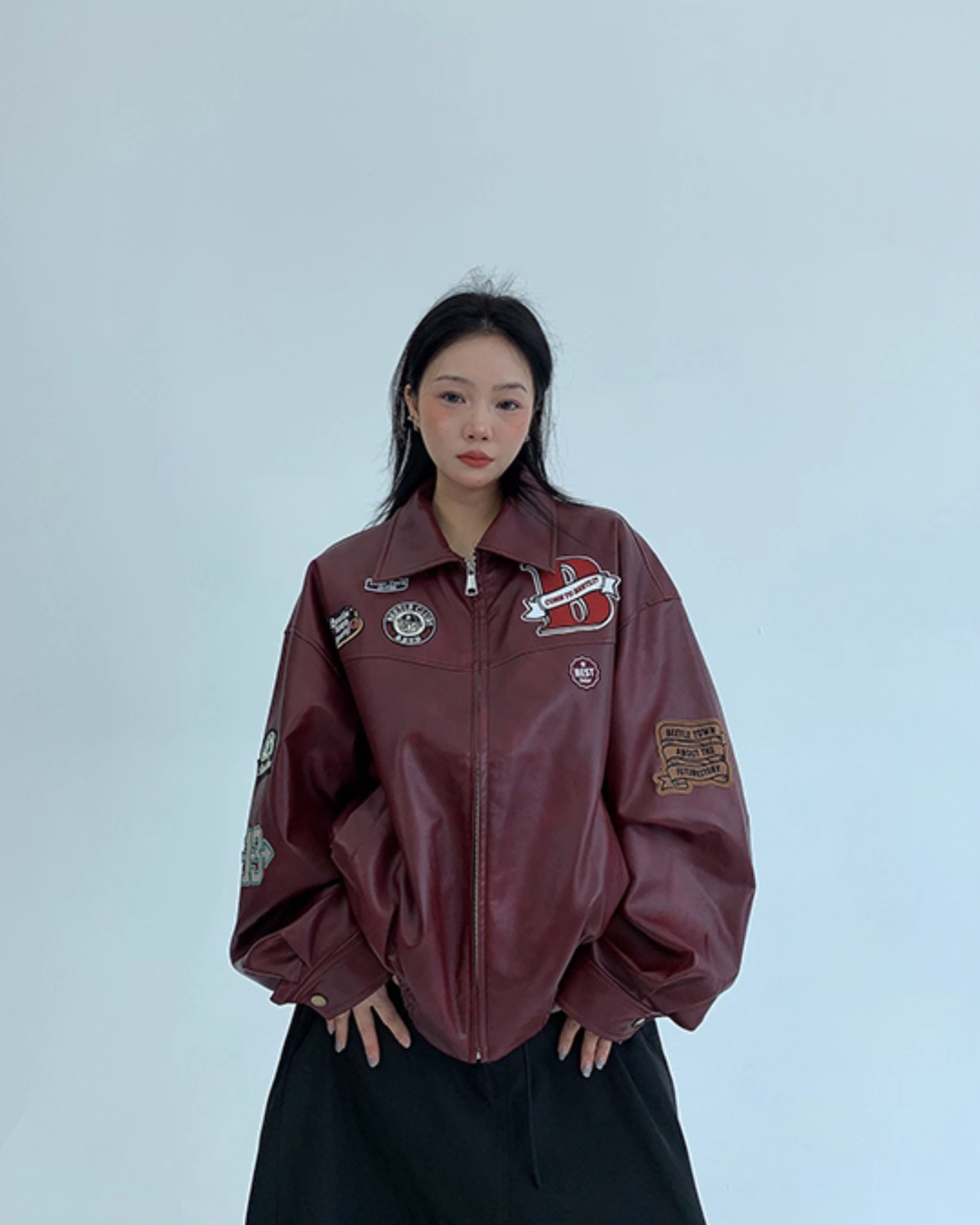 American Retro PU Leather Jacket YLS0895