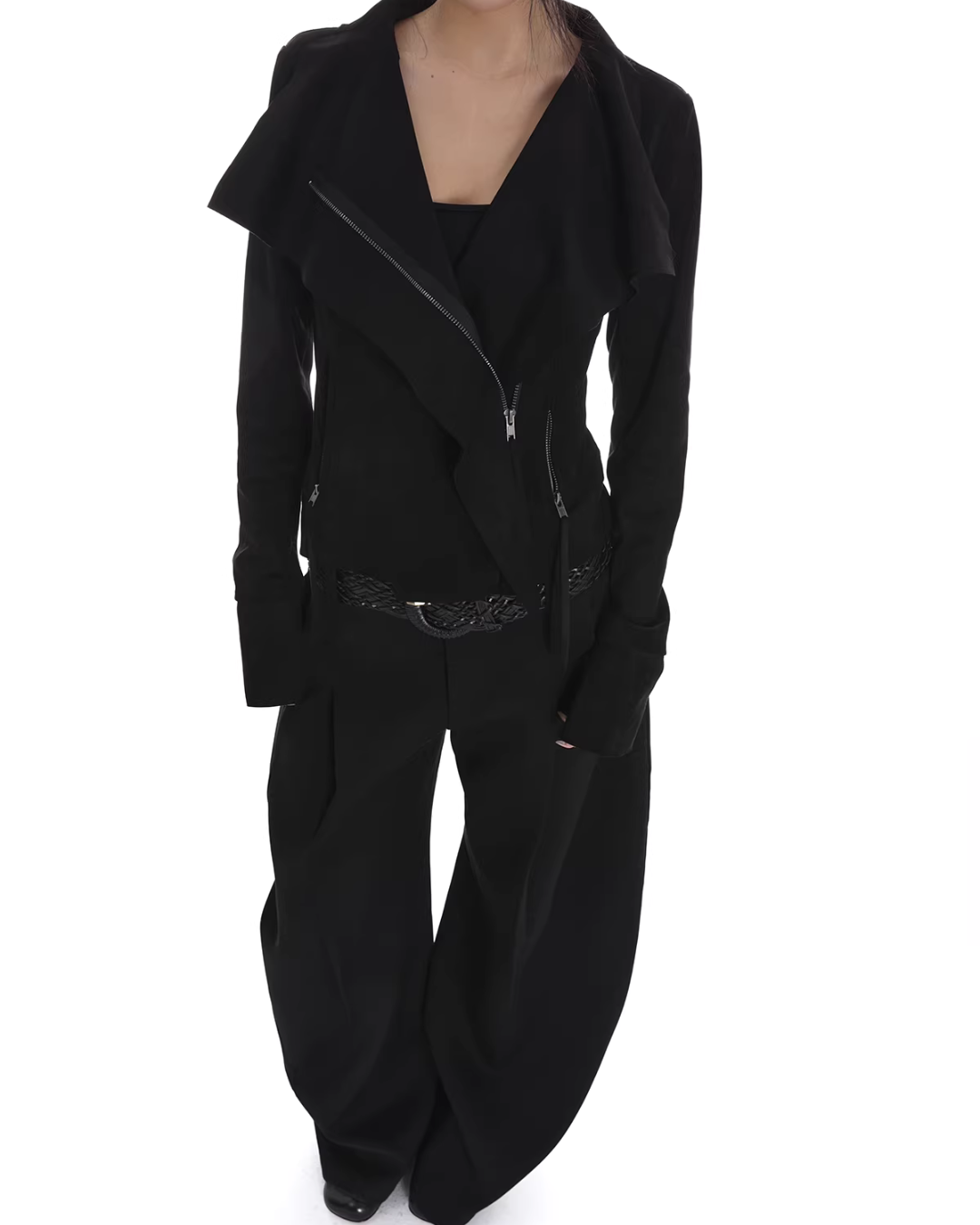 Suede Slim Short Jacket IMX0002