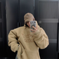 Retro Tweed Pullover Hoodie YLS1013
