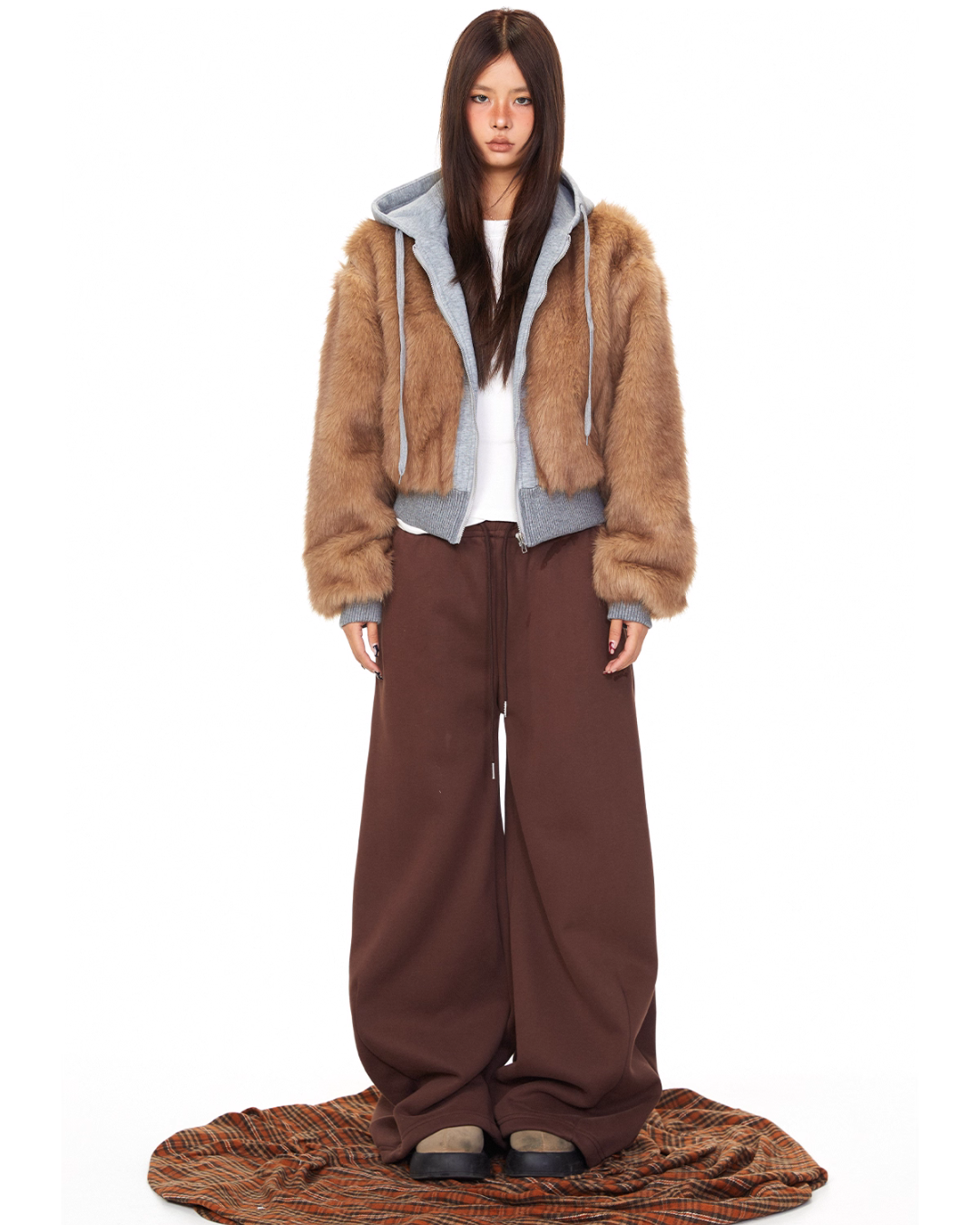 Fur Docking Zip Hoodie BLB0032