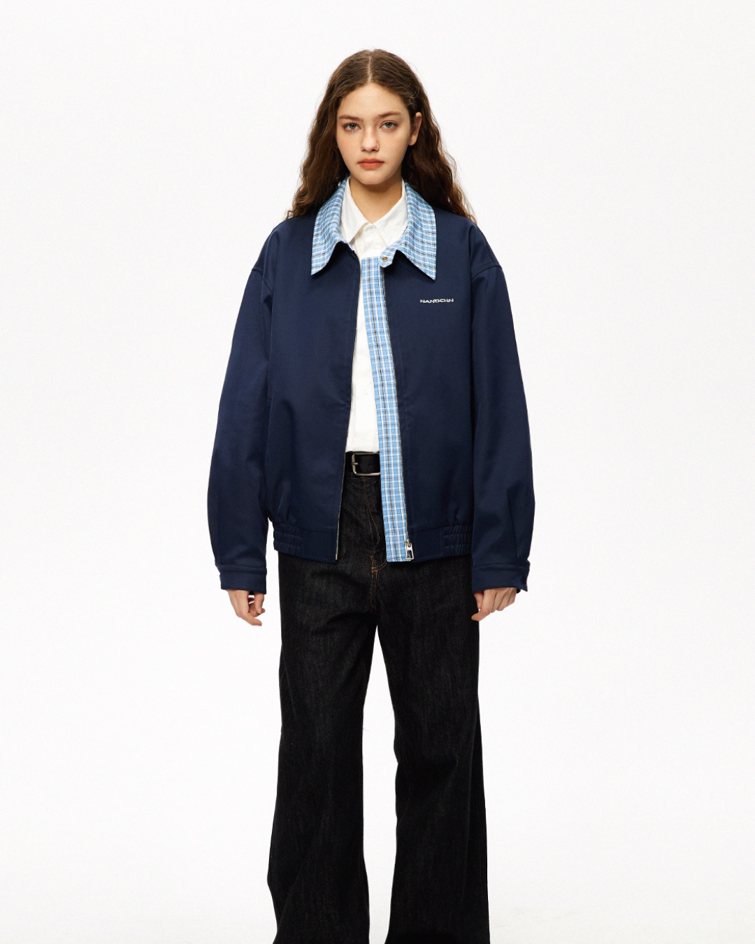 Plaid Loose Casual Jacket NDC0008