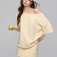 One Shoulder Sweat Top / Sweat Mini Skirt ASG0044