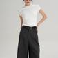High Waisted Tuck Half Pants SRS0329