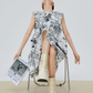 Hand-Drawn Floral Print Dress FER0289