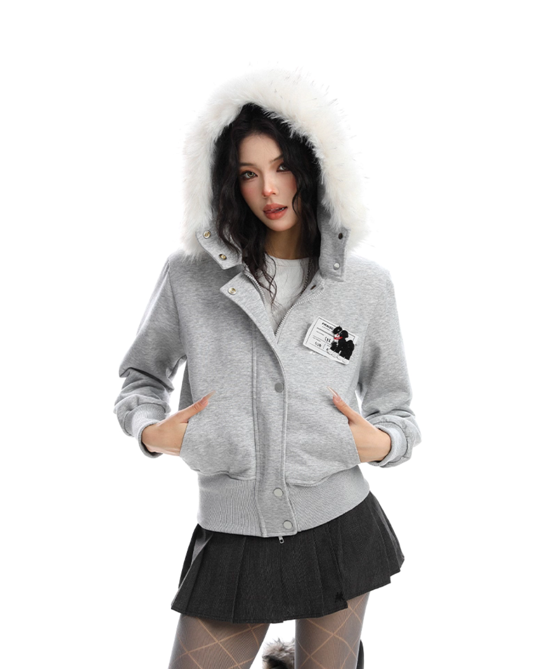 Fur Collar Puppy Short Jacket BGS0024