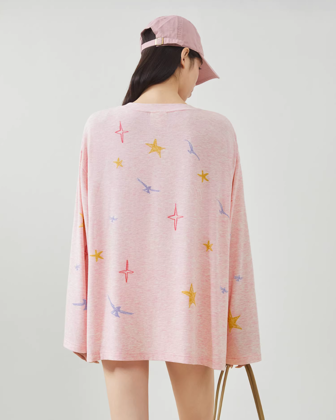 Pony Print Long-Sleeve T-Shirt FER0035