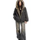 Inner Fur Thin Stripe Zip Hoodie BGS0032