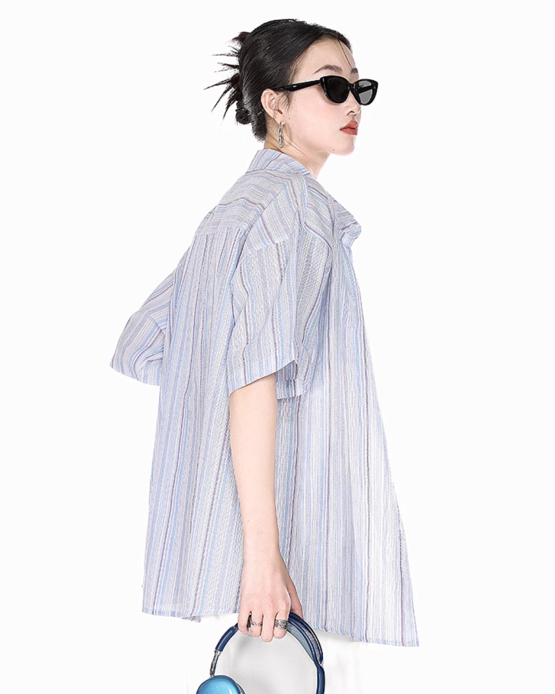 Striped Summer Short Sleeve Shirt ICM0057