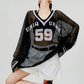 See-Through Mesh Pullover FER0253