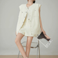 Round Collarless Vest / Half Pants FER0344