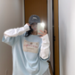 Layered Style Cotton Short Sleeve T-Shirt YLS0820