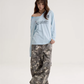 V-Neck Long Sleeve Top  ONP0010