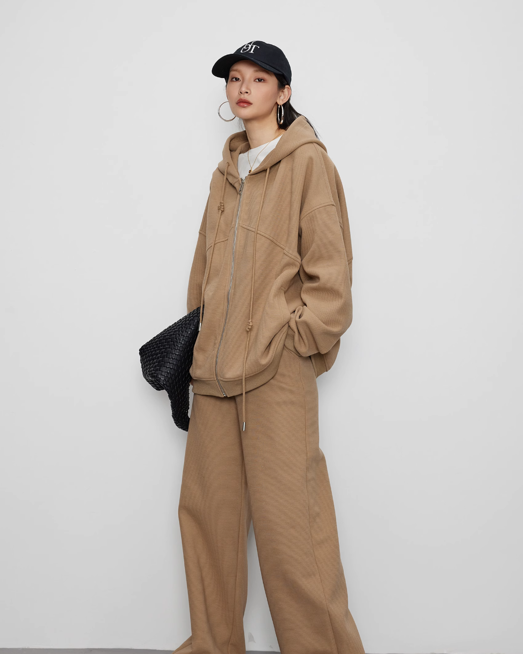 Loose Zip Hoodie / Loose Wide Pants JLC0011