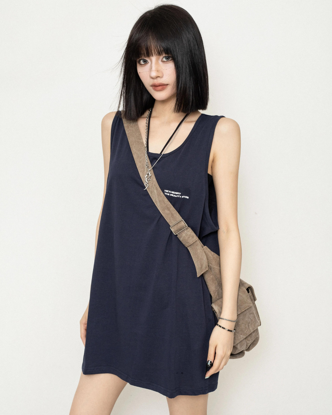 Street Casual Tank Top Dress ZRS0065