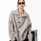 Stand Collar Knit Cardigan ICM0098