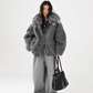 Fur Hood Knit Jacket ACS0357