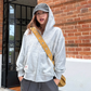 Logo Embroidered Zip-Up Hoodie CYE0057