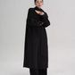 Tie Collar Long Coat SRS0384