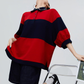 Oversized Polo Shirt Knit FER0255