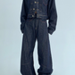 Dark Blue Wide Denim Pants YLS0904