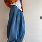 Retro Washed Blue Wide Jeans DAZ0001