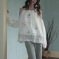 Off-Shoulder Floral Embroidered Top USY0001