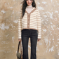 Stripe Retro Collar Knit ASG0054