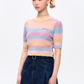 Contrast Color Short Knit WBL0003