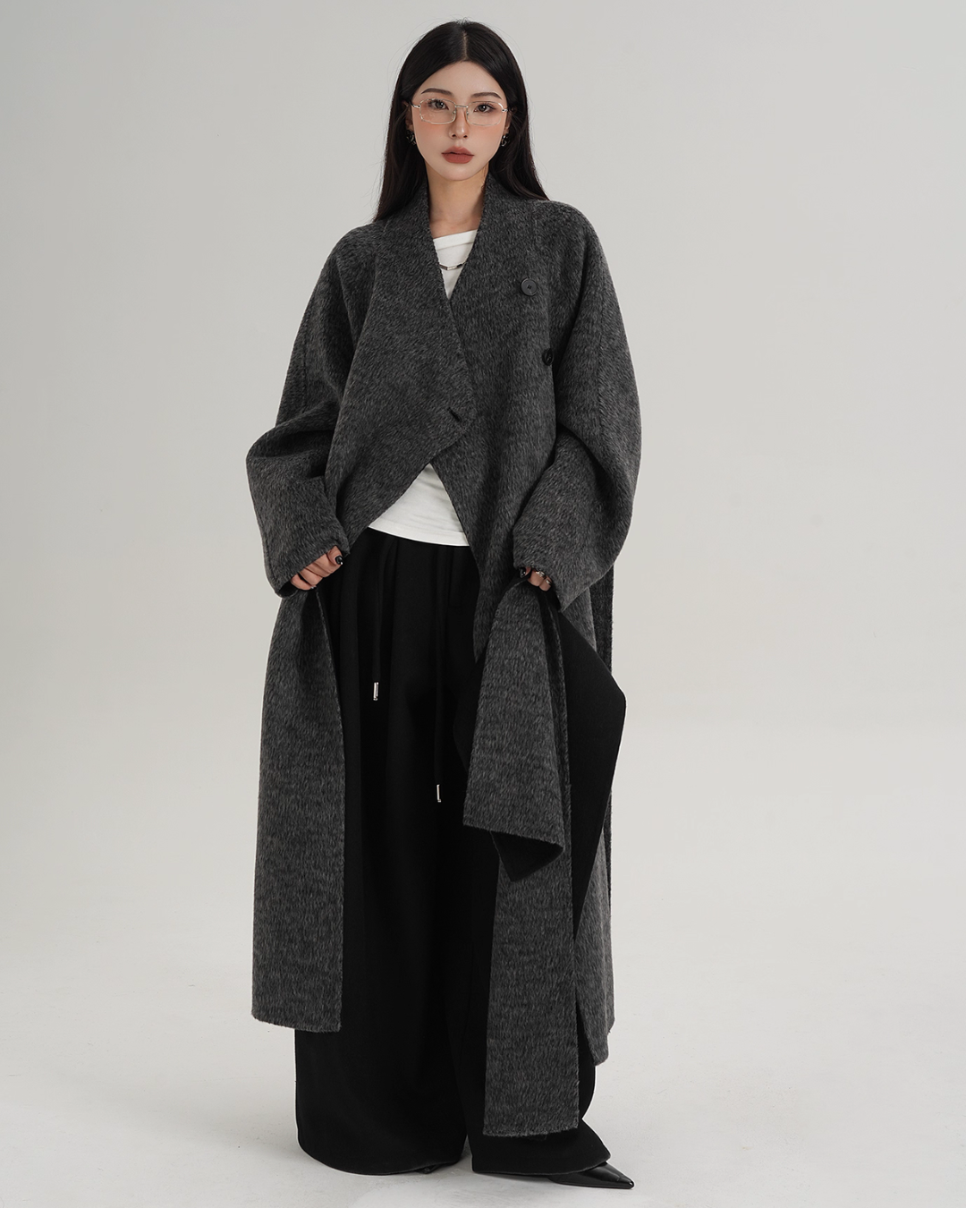 Wool Wide Pants SRS0394
