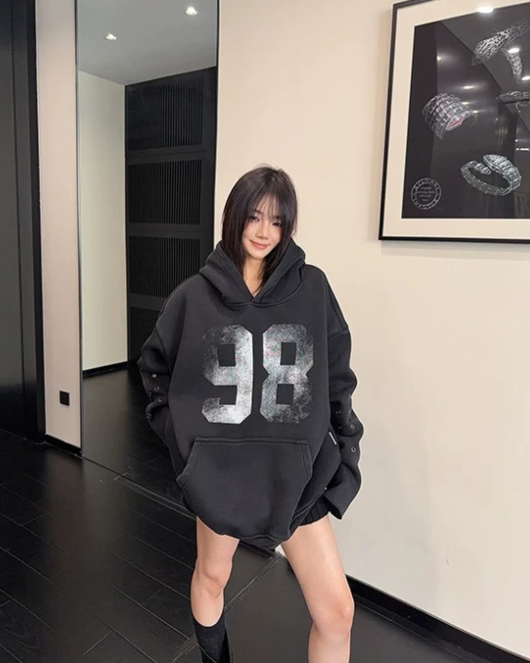Number Logo Fleece Hoodie YLS1043