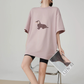 Dog Print Oversized T-Shirt FER0219