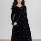 Velvet Vintage Long Sleeve Dress VAS0167
