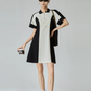 Bi-color Half-Zip Polo Dress FER0198