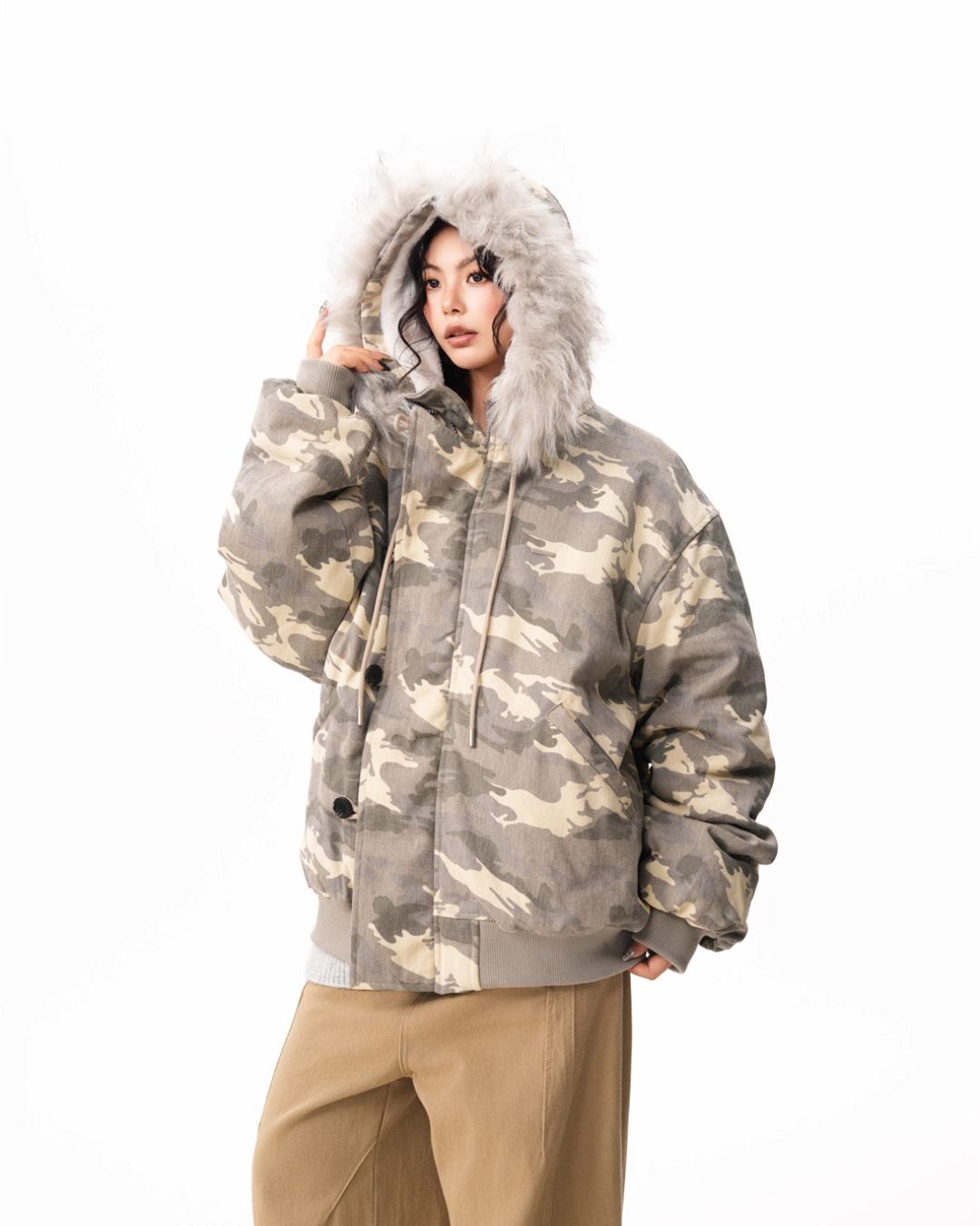 Fur Collar Cotton Jacket BWA0003