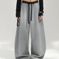 Layered Design Wide Sweatpants ACS0391